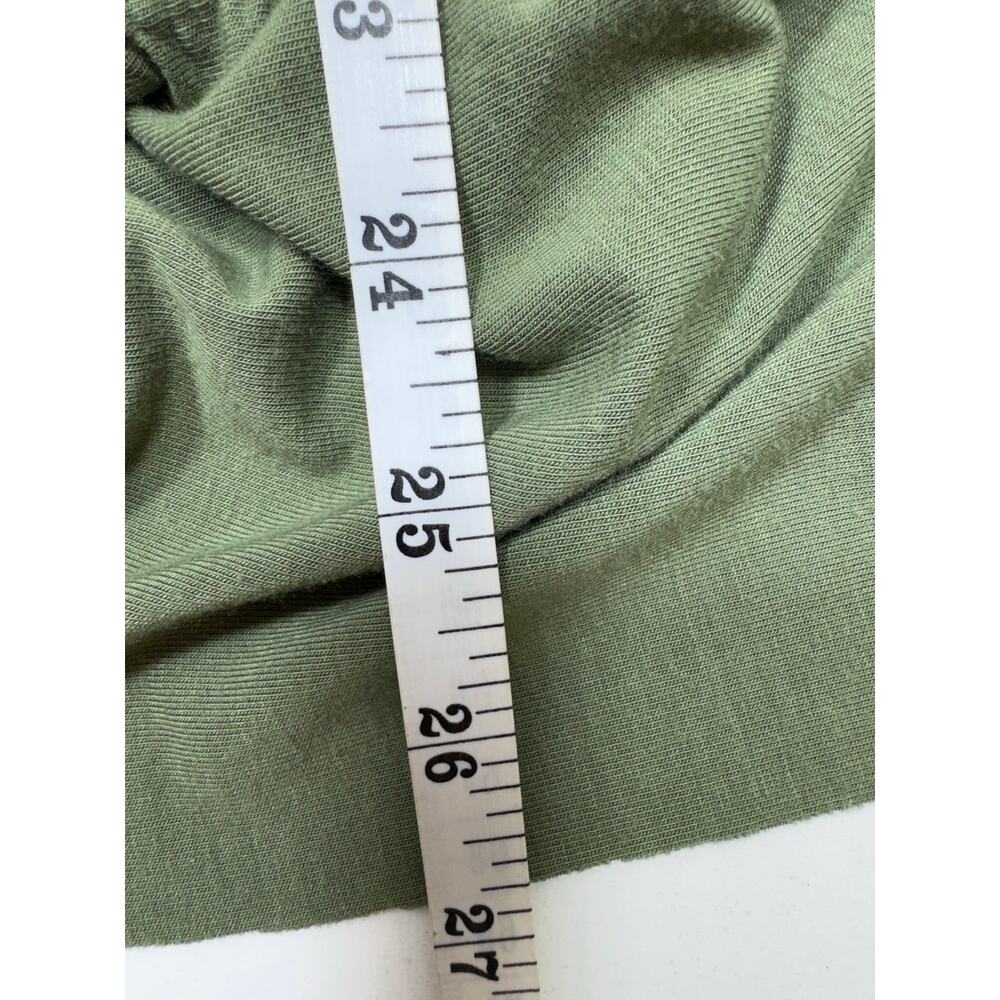 Y2K Boho Babydoll Tiered Mini Dress Green Sz Large Strappy Juniors Coquette - Picture 7 of 11